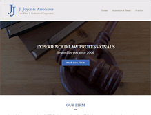 Tablet Screenshot of jjoycelawfirm.com